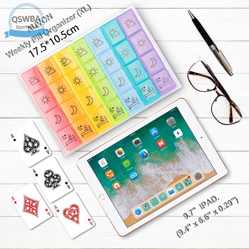 Qswba Hộp Đựng Thuốc Cỡ Lớn 7 Ngày / 4 Thời Gian-A-Day) DV .my | BigBuy360 - bigbuy360.vn