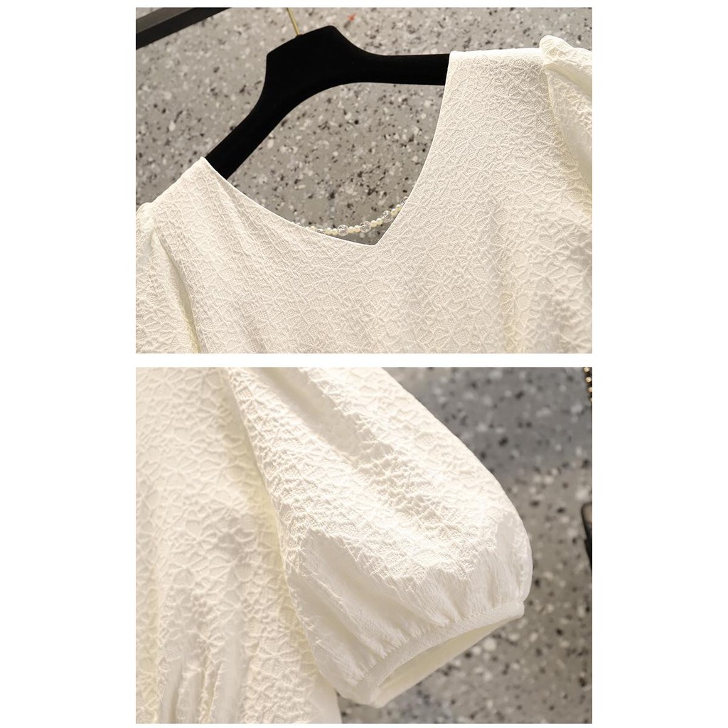 Đầm Ren Ngắn Tay Cổ V 🌸𝙈𝙖̂̃𝙪 𝙃𝙤𝙩 𝙉𝙝𝙖̂́𝙩 𝟐𝟎𝟐𝟏🌸 Với Thiết Kế Đơn Giản, Độc Đáo Dành Cho Nữ | BigBuy360 - bigbuy360.vn