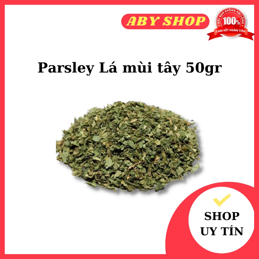 Parsley Lá mùi tây 50gr ⚡ CHẤT LƯỢNG CAO ⚡ là ngò tây có vị thơm nhẹ, giòn ngọt làm tăng hương vị của món ăn