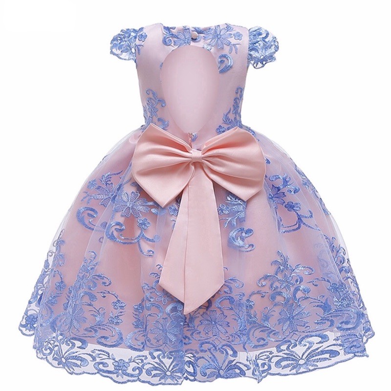 Đầm Công Chúa Cao Cấp TiNa’s House: Phối Ren, Khoét Lưng Kèm Nơ To... Cho Bé Từ 03-10 Tuổi.