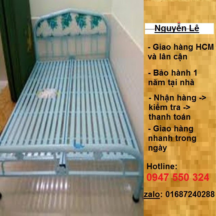 giường sắt 1m6 dài 2m