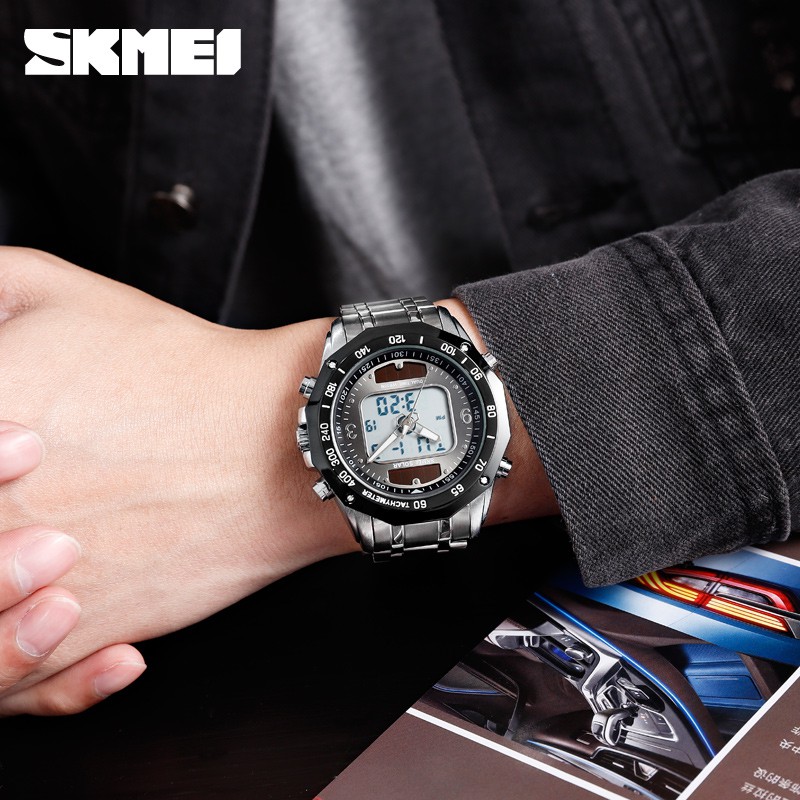 Đồng Hồ Quartz Điện Tử Đa Năng SKMIE Chất Liệu Thép Không Gỉ Sang Trọng