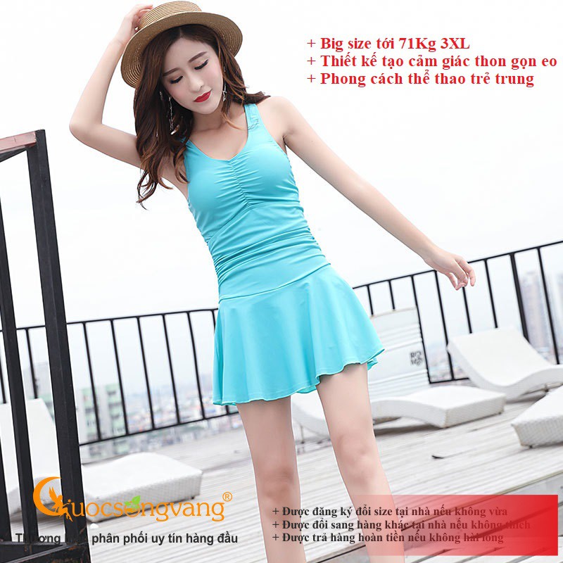 Váy đầm đi biển đồ bơi nữ liền thân GLSWIM026 Cuocsongvang