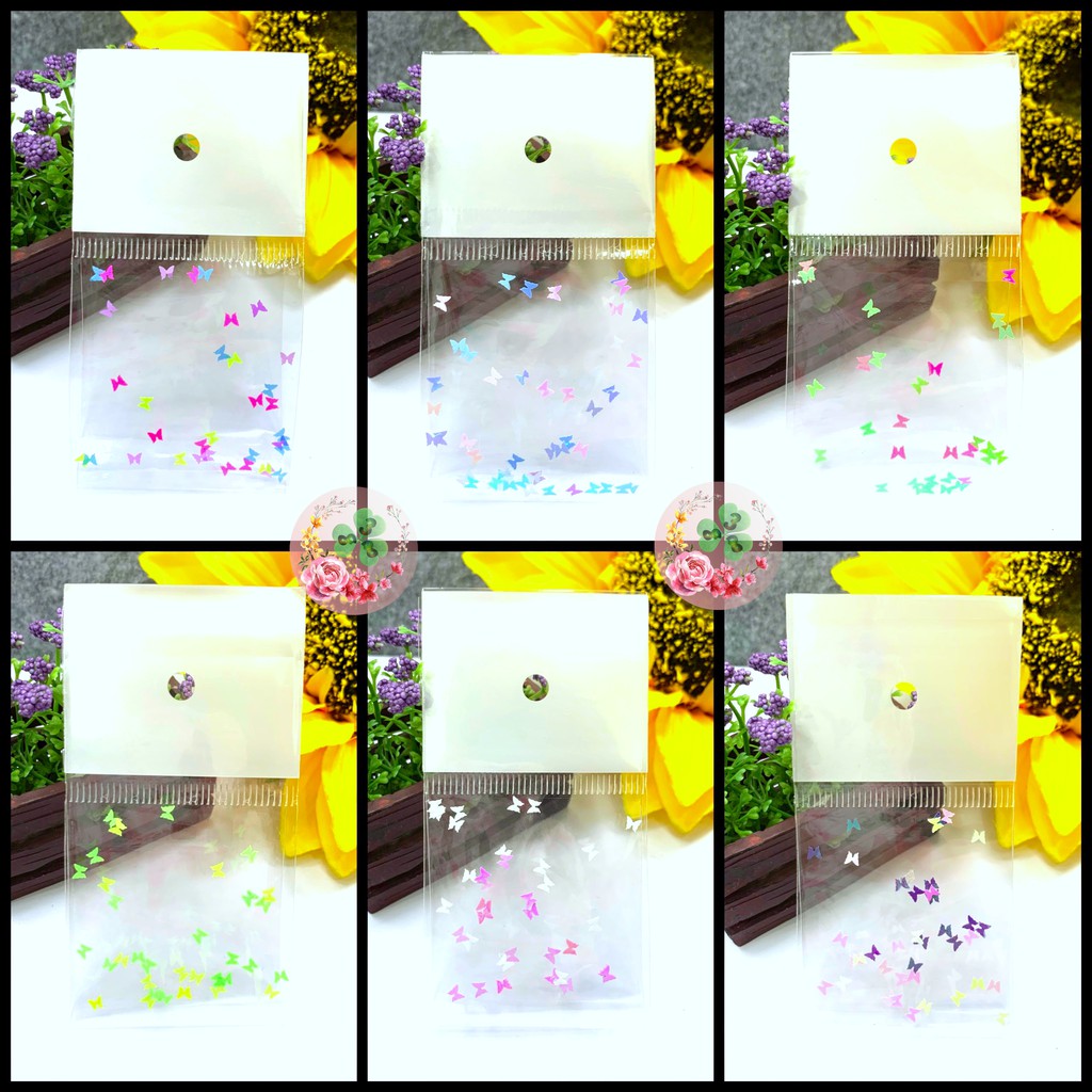 Mã CN06 . Set Bướm 12 màu ẩn gel trang trí móng xinh.