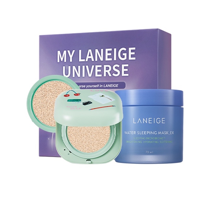 [COSSBDLAN22100] Bộ Phấn Nước NEO Cushion Matte Artist Novo 15gx2_23N &amp; Mặt nạ ngủ Water Sleeping Mask Laneige 70ml