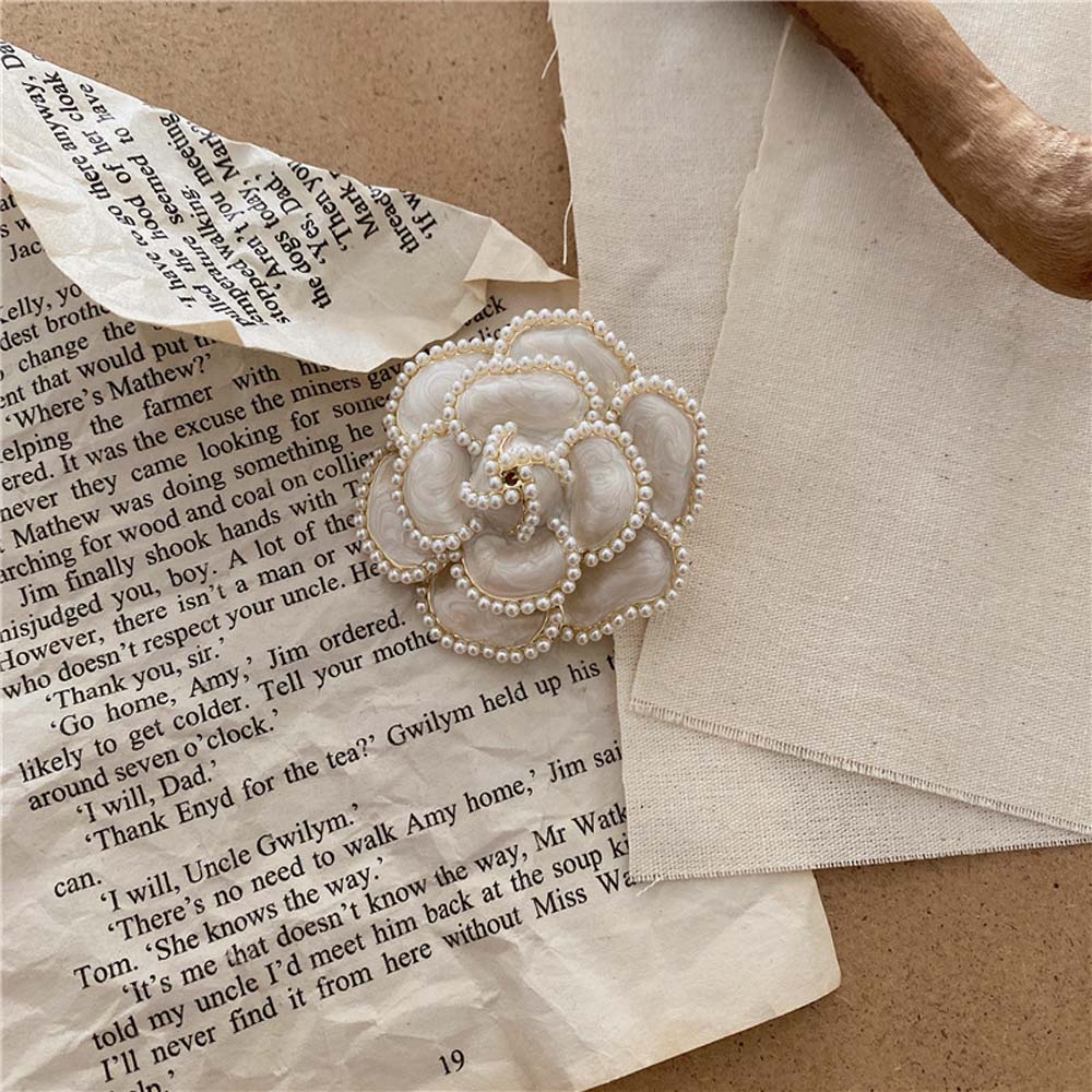 Ghim Cài Áo Hình Hoa Đính Ngọc Trai Giả Thời Trang Cho Nữ