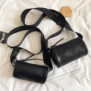 Túi xách bucket mini phối dây bản rộng thời trang 2020