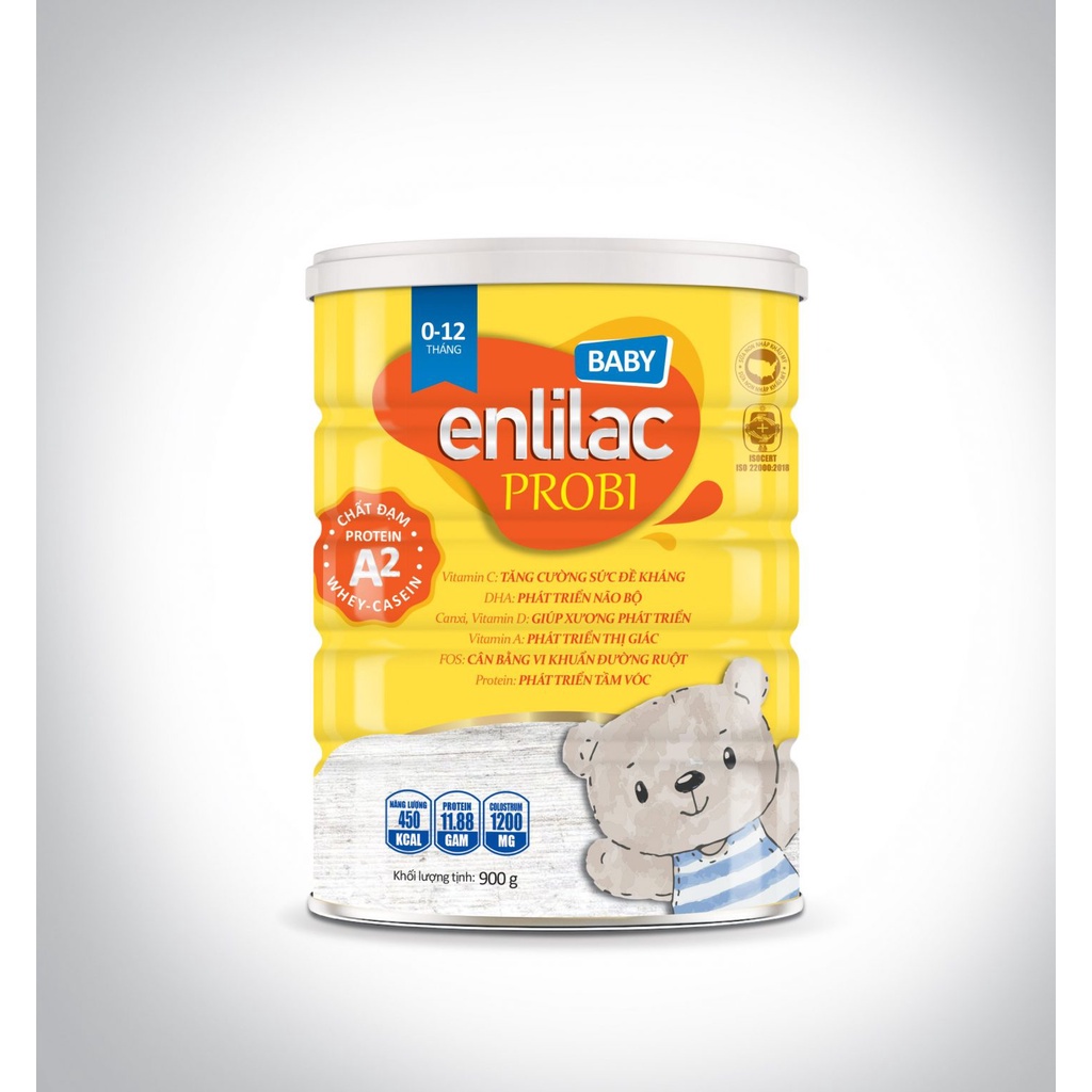 Sữa Cho Trẻ Sơ Sinh Giúp Ăn Ngon, Tiêu Hoá Tốt, Tăng Cường Hệ Miễn Dịch ENLILAC Probi Protein A2 Baby 400g-900g/Hộp
