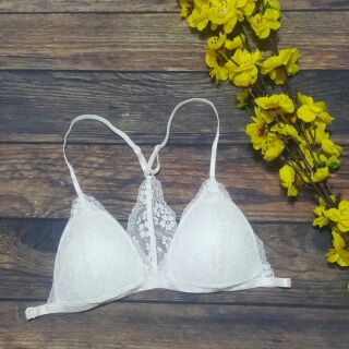 Áo lót Eros bralette cài hông trắng thiết kế