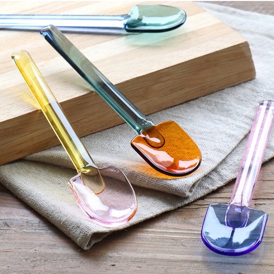 Kính Muỗng Mini Bằng Thủy Tinh Trong Suốt Tiện Dụng Và Bền