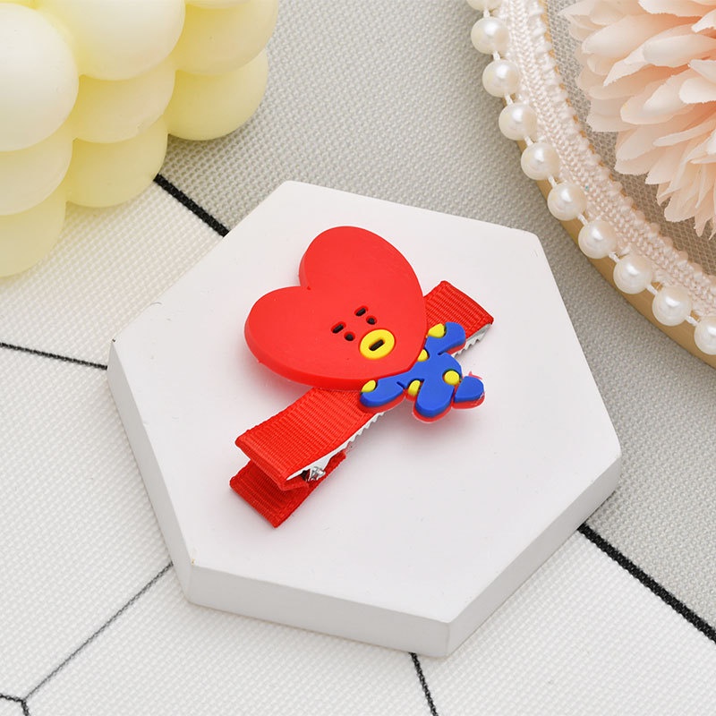 Kẹp Tóc Hoạt Hình KPOP BTS BT21 Phong Cách Hàn Quốc