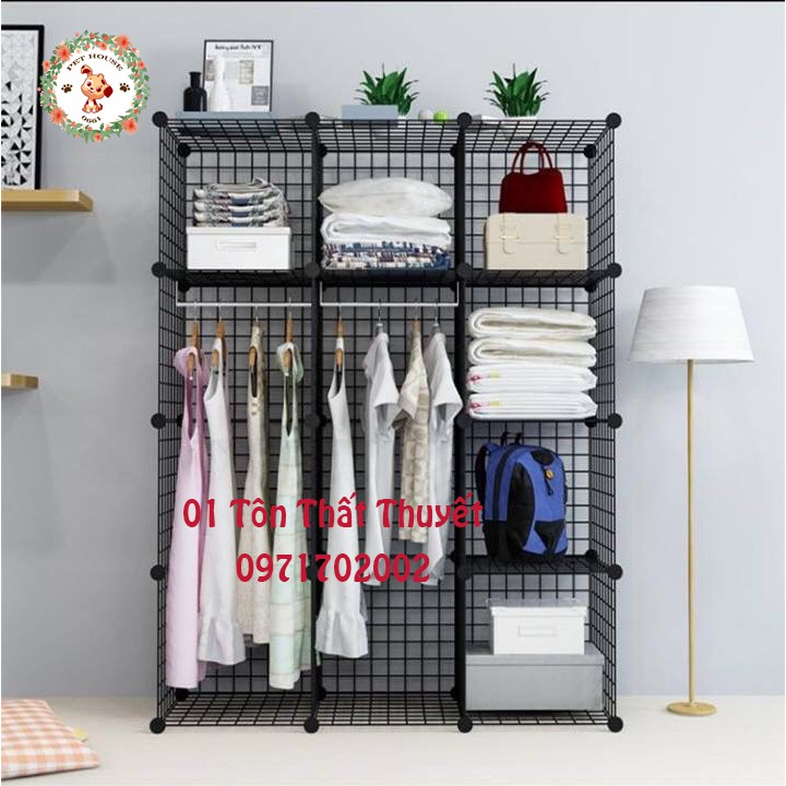 [ XẢ KHO GIÁ RẺ ] Thanh Móc treo kệ tủ lưới size 35x35cm - CHUỒNG CHÓ MÈO LẮP GHÉP ĐA NĂNG