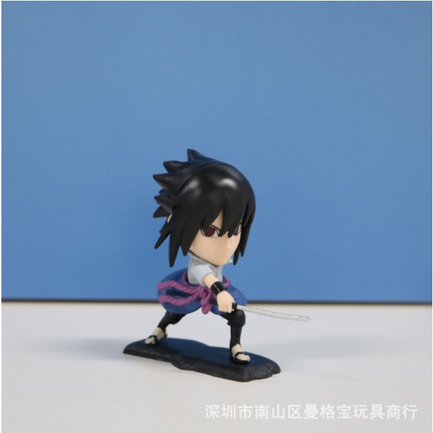 Mô Hình Naruto ChiBi, Bộ 5 Mô Hình Naruto, Kakashi, Itachi, Garaa, Sasuke Siêu Đẹp Cao 8,5 cm - Tượng Figure