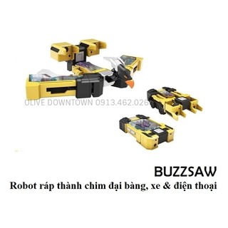 Buzzsaw - robot 10cm lắp ráp thành chim đại bàng, điện thoại và xe - transformers