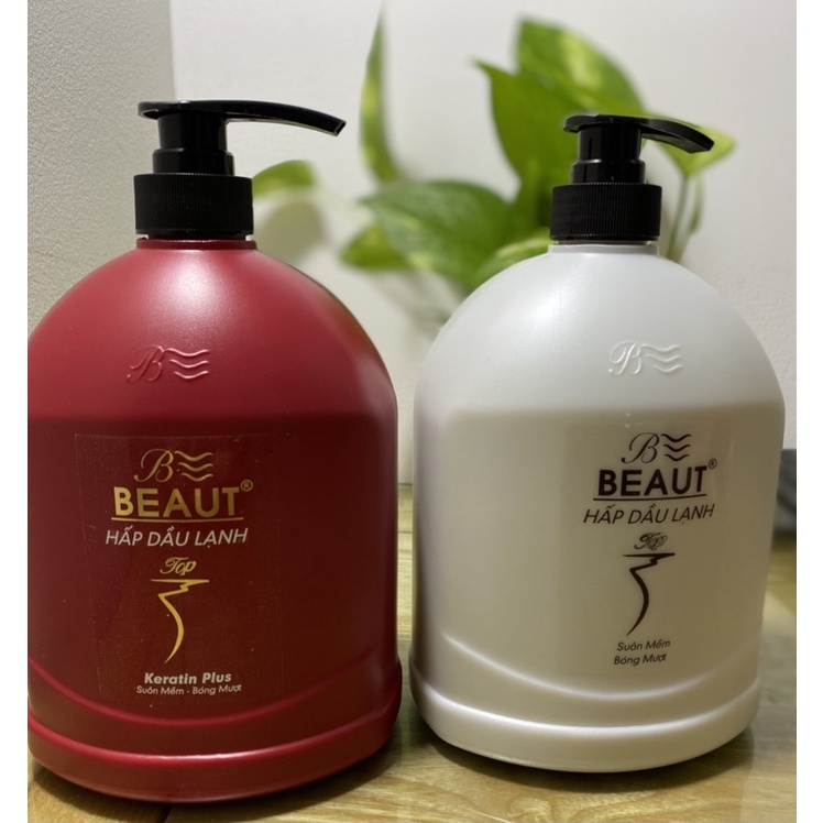 Dầu hấp lạnh BEAUT 1200ml - Dùng như dầu xả - Suôn mềm bóng mượt