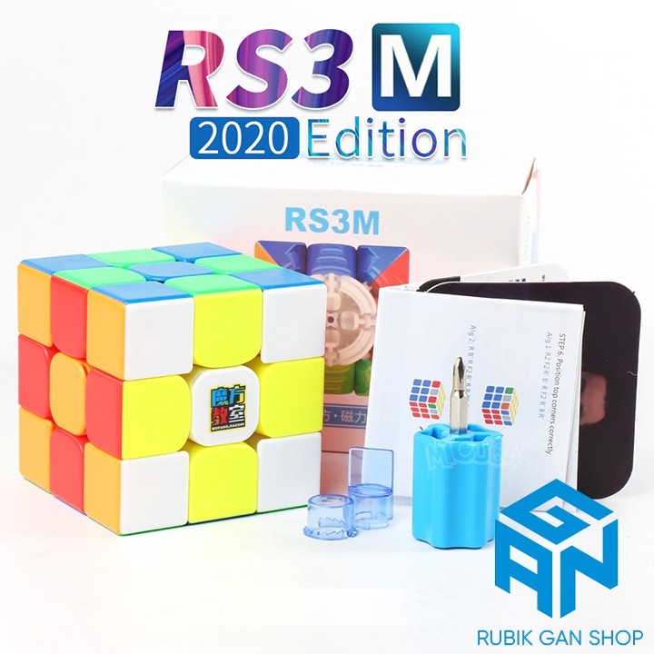 [Mã LIFETOYS1 giảm 30K đơn 99K] Rubik 3x3 RS3M 2020 MF3RS3 M Rubic Nam Châm 3 Tầng Stickerless MF3RS V3 M (Hãng Mod)