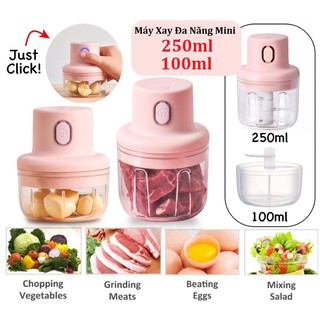 Máy Xay Sinh Tố Mini Cầm Tay 250ml- Máy Say Sinh Tố Cầm Tay 100ml Đa Năng Tiện Lợi