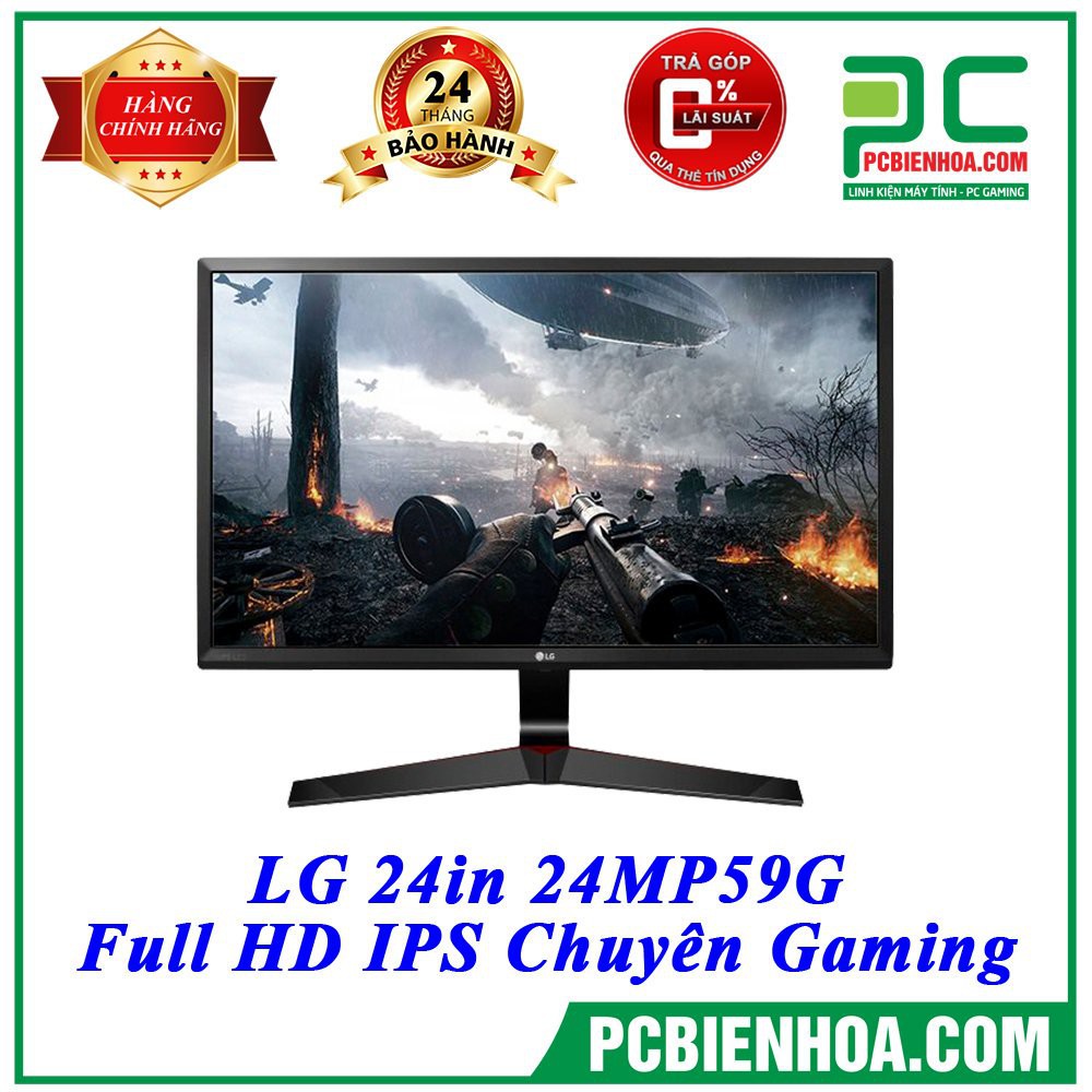 Màn hình máy tính IPS LG 24in 24MP59G chính hãng LG Việt Nam