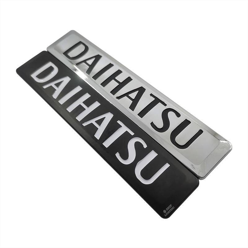 1 Miếng Dán Trang Trí Hình Logo Daihatsu Bằng Chrome / Abs Màu Đen Cho Xe Hơi Daihatsu
