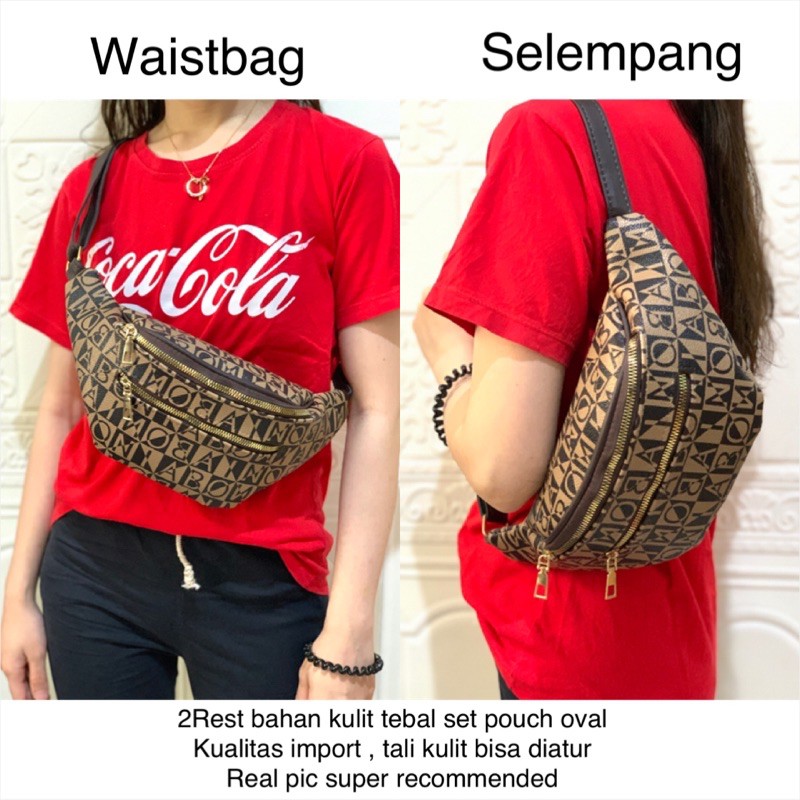 Jamjo Bag Bonia Bag 2rest Set Pouch Bumbag