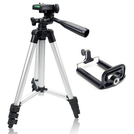 Giá đỡ chụp ảnh điện thoại tripod 3 chân 3110, 3120 kết hợp remote tương thích với nhiều dòng máy