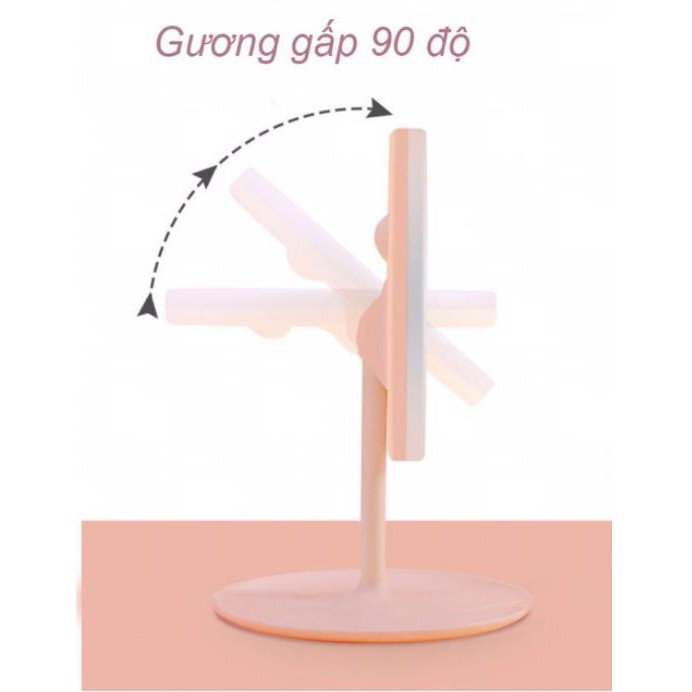 [Giảm Giá Sốc] Gương đèn led gấp gọn