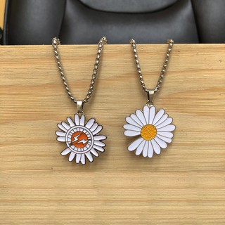 [CÓ SẴN] Vòng Cổ Mặt Hình Hoa Cúc GD Unisex Dây To Khỏe Khoắn Retro Hiphop - Vòng Cổ Nam Nữ