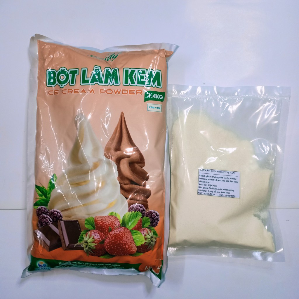 Bột Làm Kem Tươi Fresdy 1.4kg các vị