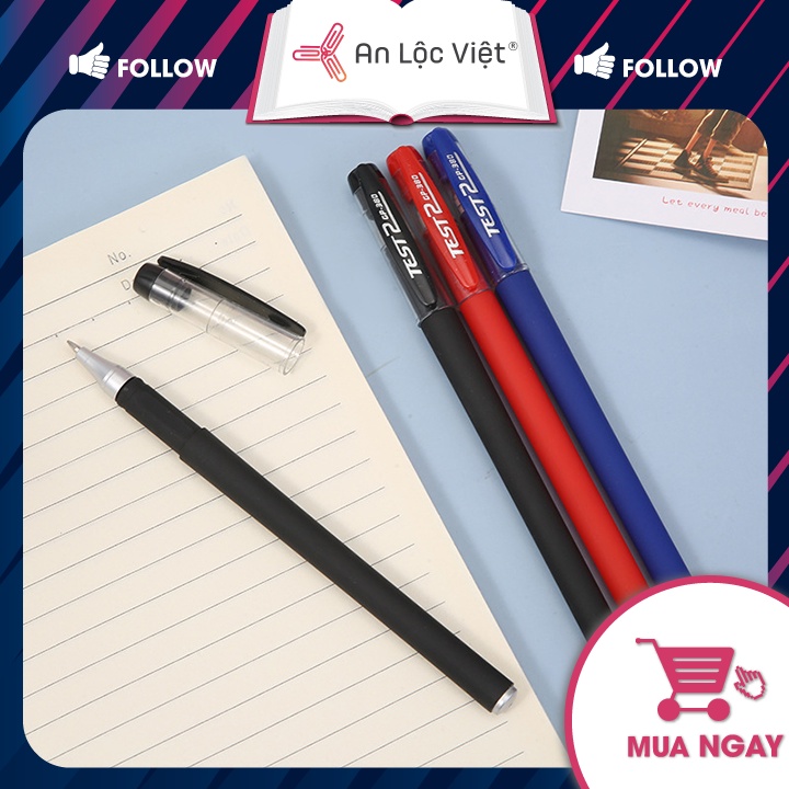 Combo 5 Bút Gel Nước 0.5mm Test GP-380 Đa Dạng Màu Mực