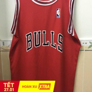 Quần áo bóng rổ Chicago Bulls đỏ CP Sports nam nữ thoáng khí chất mè mát thấm mồ hôi tốt chất lượng