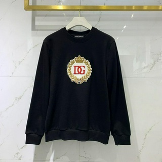 D0LCE & GABBA 2020 autumn and winter new style letter crown embroidered logo long sleeve sweater round neck pure cotton fabric