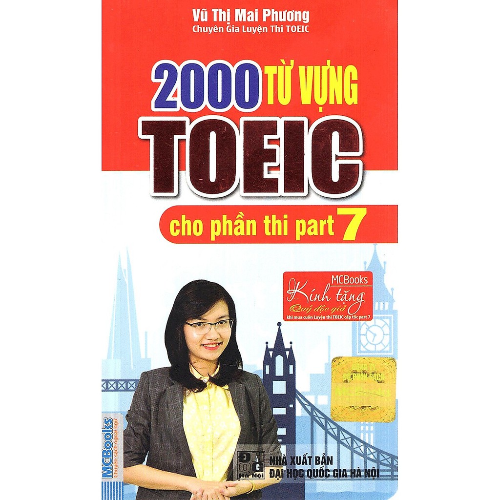 Sách - 2000 Từ Vựng Toeic Cho Phần Thi Part 7 (Bộ Sách Cô Mai Phương)