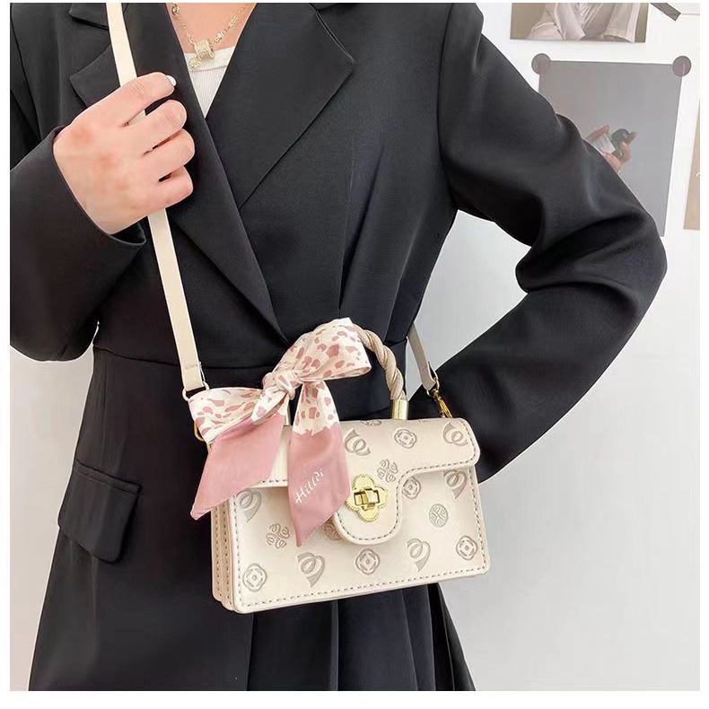 Túi tự đan hình hoa da PU cấp - Túi handmade đeo chéo làm quà tặng người yêu