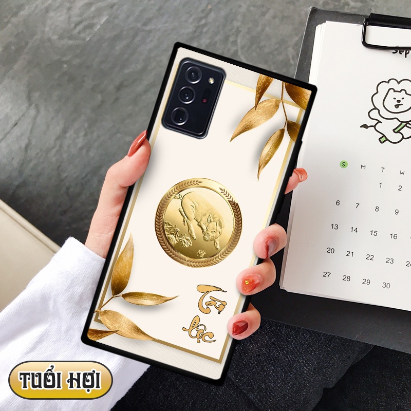 Ốp lưng kính 3D 12 con giáp - Samsung galaxy Note 20