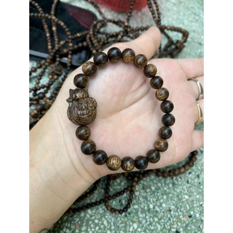 Vòng trầm hương phong thủy - Trầm hương sánh chìm 10mm - 12mm - 14mm - 16mm - 18mm - 20mm - Thơm Vĩnh viễn