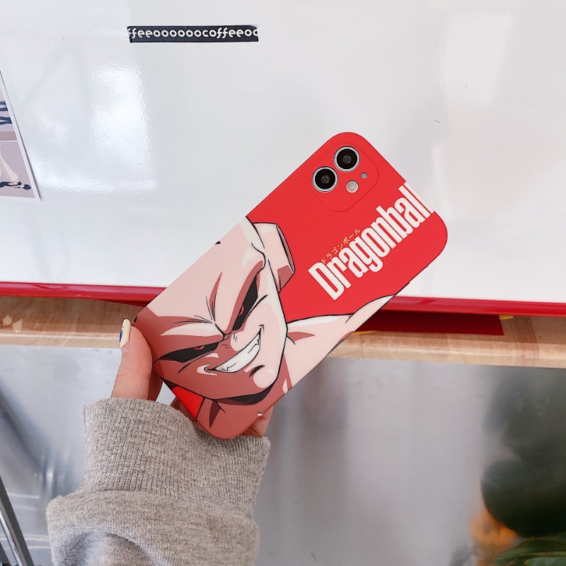 Ốp Điện Thoại Chống Sốc Hình Anime Dragon Ball Z Goku Majin Buu Cho IPhone 7 8 14 Plus 11 12 13 14 Pro X XR XS Max 14