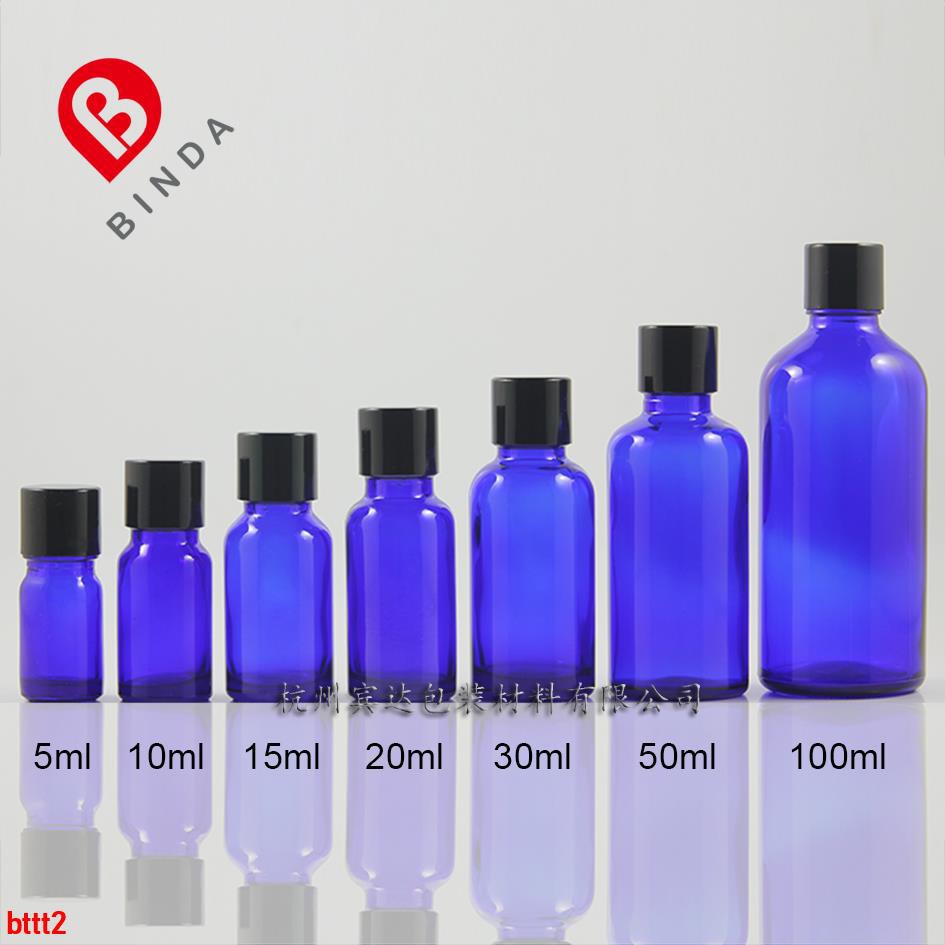 Chai thủy tinh đựng dung dịch pha lê xanh dương Y 5 / 10 / 15 / 20 / 30 / 50 / 100ml