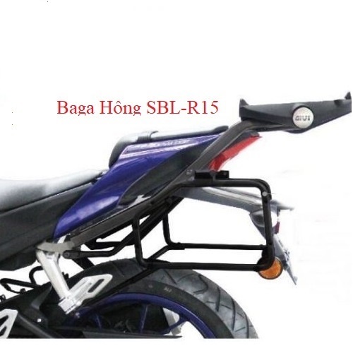 Cặp Baga Hông SBL-R15 dành riêng cho xe Yamaha R15 dùng để gắn thùng hông chính hãng givi