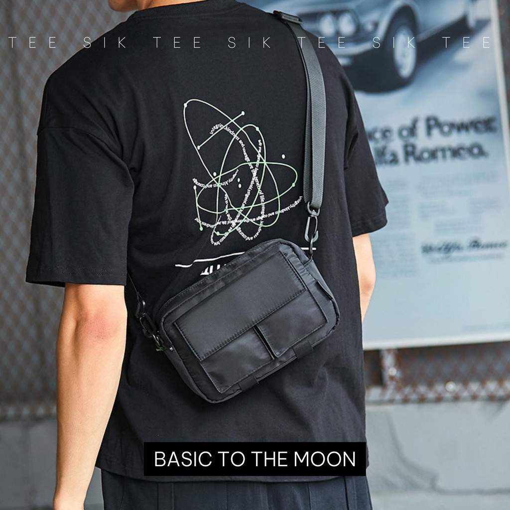 Túi đeo chéo nam CHỐNG NƯỚC TEE SIK túi đeo nam nữ unisex cá tính thời trang nhiều ngăn đựng điện thoại TS34