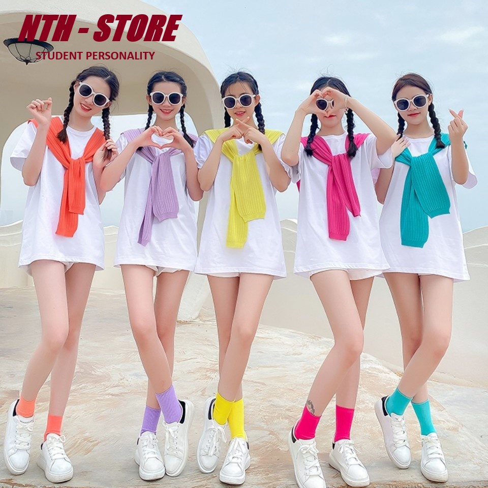 Áo phông Nelly Heybig mẫu trơn - MÀU TRẮNG 100% cotton