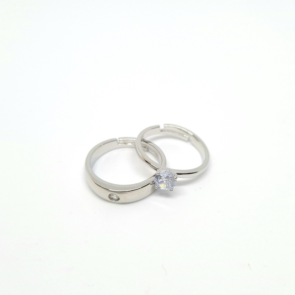 Nhẫn cặp đôi nam nữ free size MIOCO NB08, Cao cấp thời trang thiết kế hở dễ dàng điều chỉnh kích cỡ, tình yêu mẫu mới
