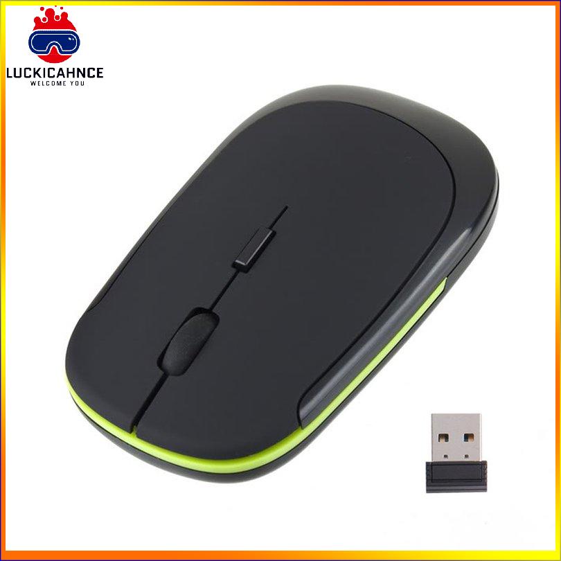 Chuột quang không dây USB siêu mỏng 2.4GHz cho PC Laptop【10.15】