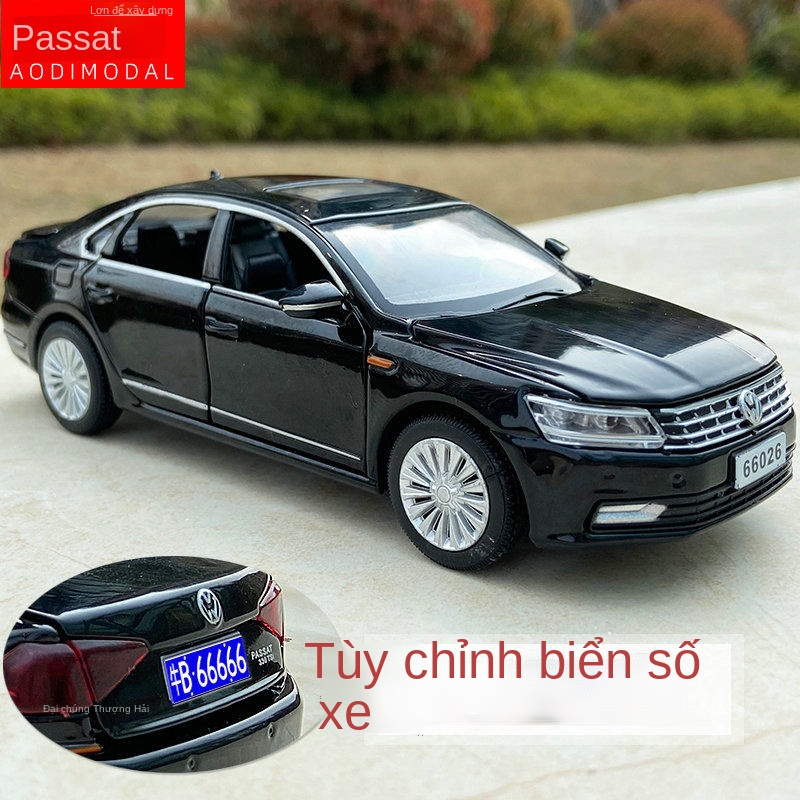 UVolkswagen Passat mô hình ô tô kim loại phỏng coupe âm thanh và ánh sáng kéo lại đồ chơi trẻ em trang trí quà tặng