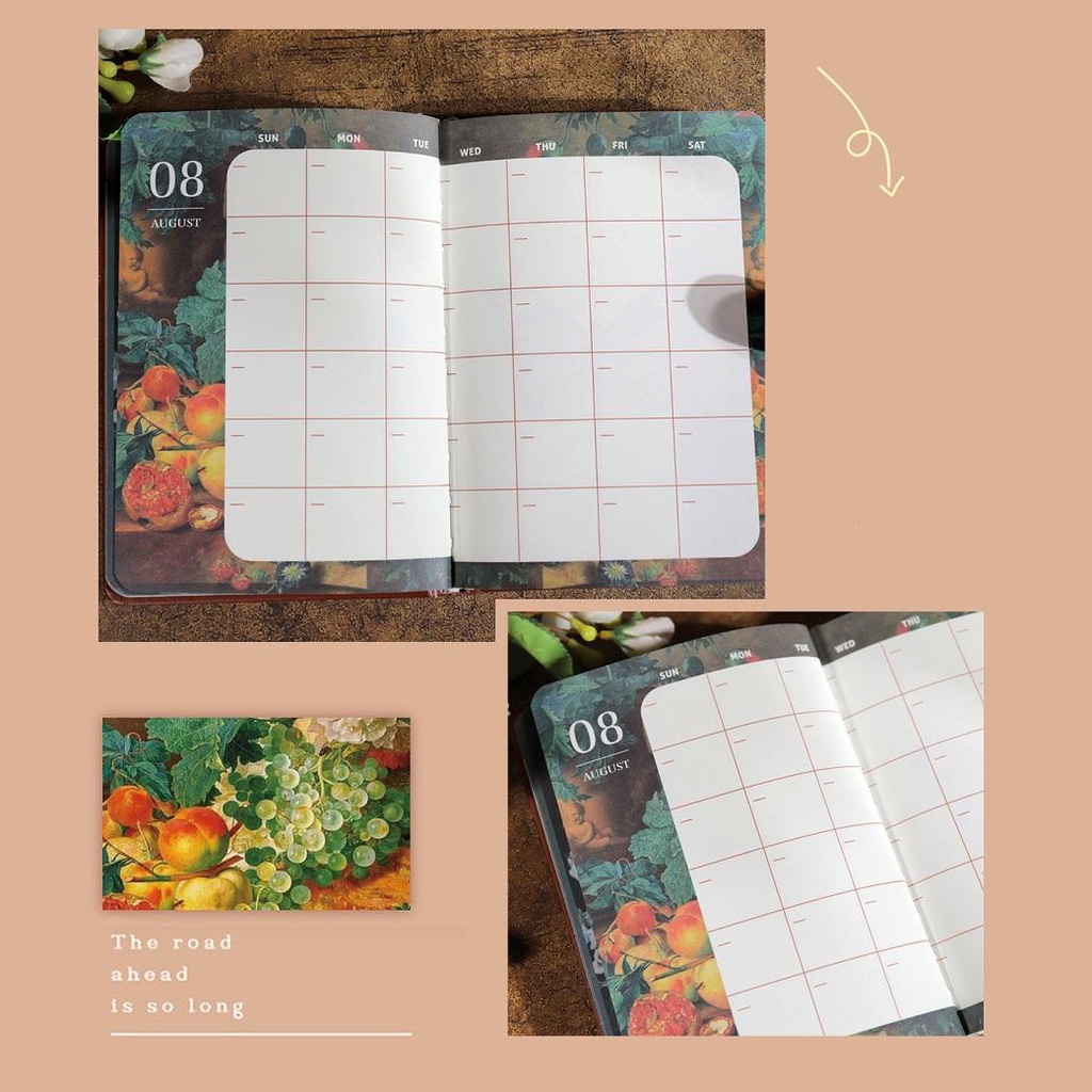 Sổ tay kế hoạch - sổ planner bìa cứng quai da cao cấp phong cách cổ điển vintage - thích hợp  để ghi chép, lên kế hoạch