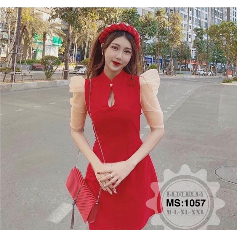 Đầm Khoét Ngực Kèm Mấn Bigsize 55kg Đến 100kg (M/L/XL/XXL)