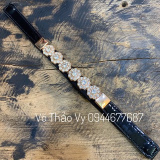 Thắt lưng nữ bản nhỏ da bóng