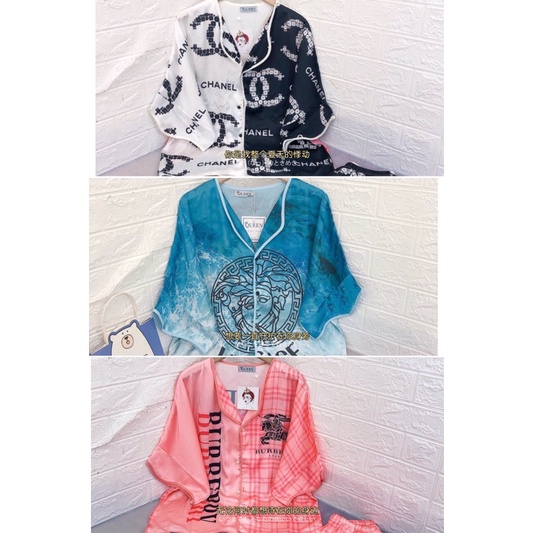 🌹PIJAMA Đồ bộ nữ mặc ở nhà hoạ tiết 3D cánh dơi áo cộc quần đùi rộng rãi Chất lụa latin loại 1 PIJAMA