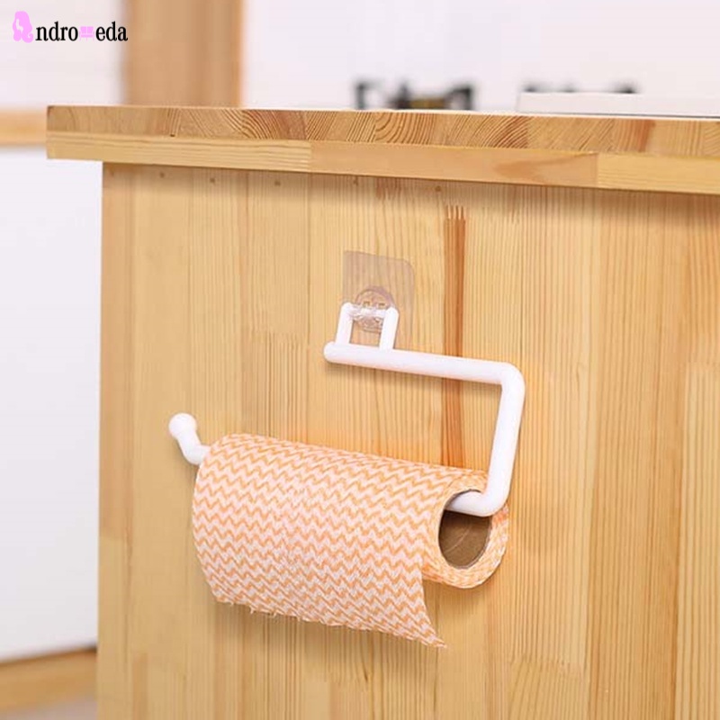 Giá đỡ cuộn giấy vệ sinh gắn tường tự dính tiện dụng