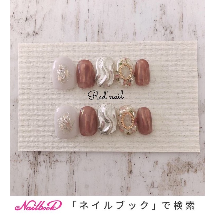NAIL BOX style Nhật. Set 10 móng up mỹ y hình