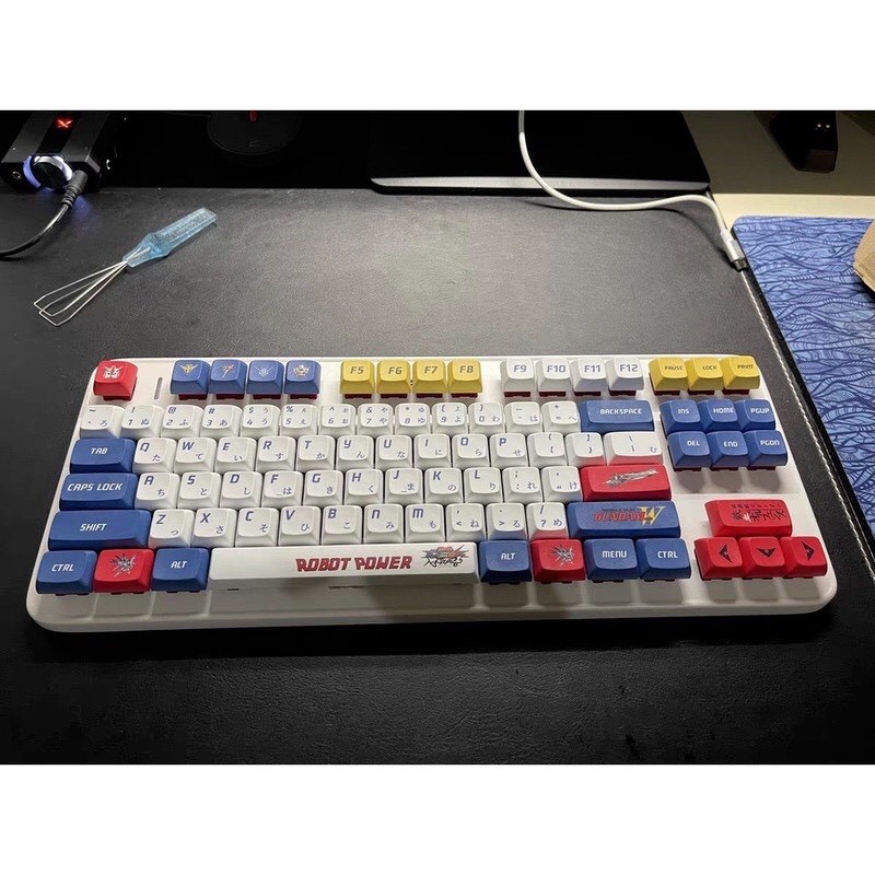Gundam Keycap XDA  Anime Keycap PBT Dye sub Bàn phím cơ Keycap tùy chỉnh 120 phím